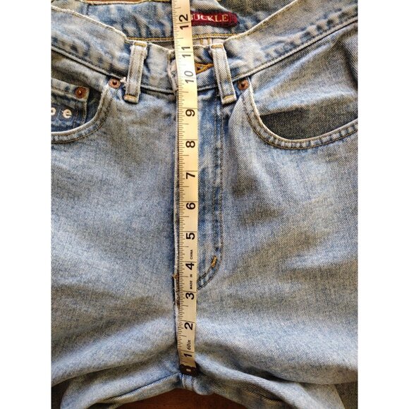 Vintage Buckle Pepe Jeans 26 Betty High Rise Embroidered Raw Cuff - Picture 5 of 15